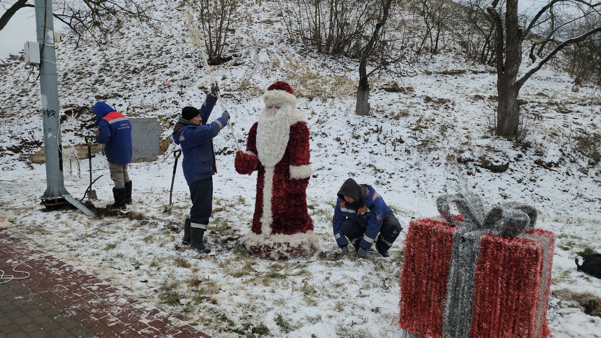серпухов, подмосковье, зима в подмосковье, дед мороз, соборная гора, вертикалки,