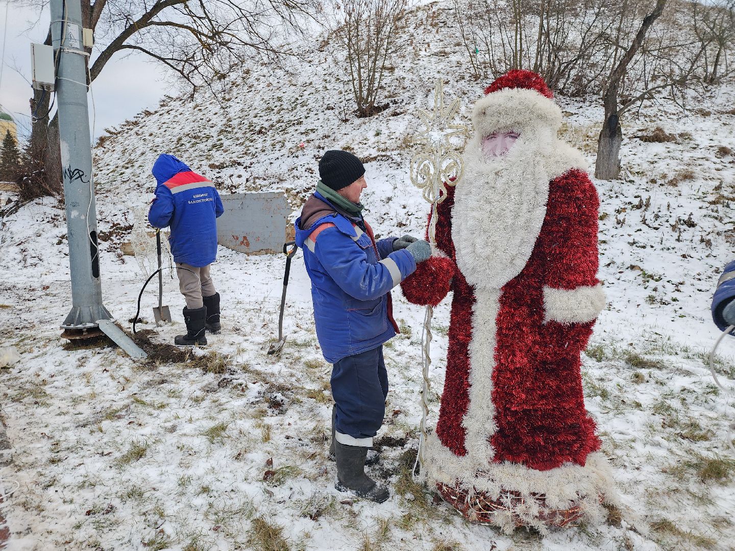серпухов, подмосковье, зима в подмосковье, дед мороз, соборная гора, вертикалки,