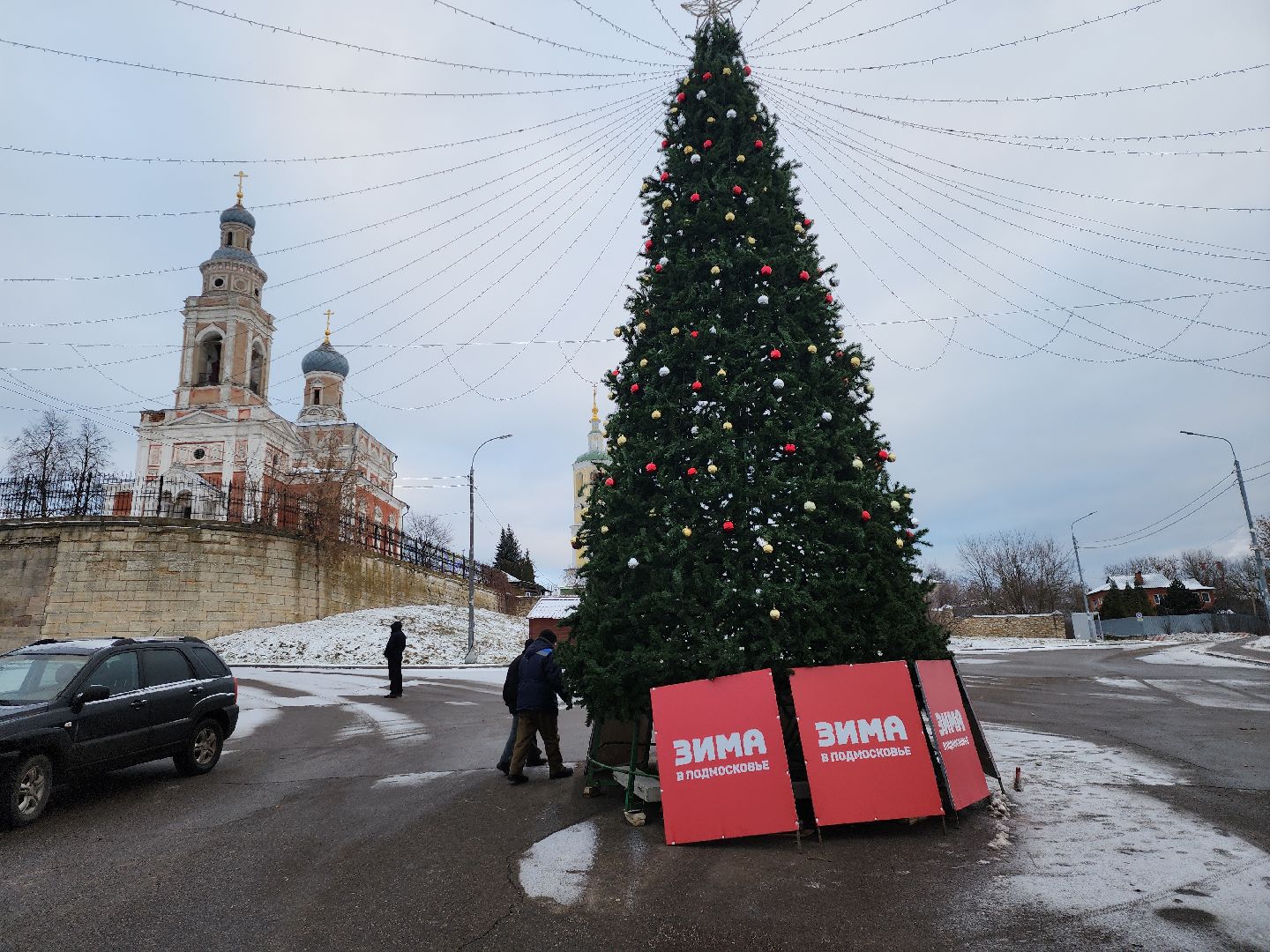 серпухов, подмосковье, зима в подмосковье, дед мороз, соборная гора, вертикалки,