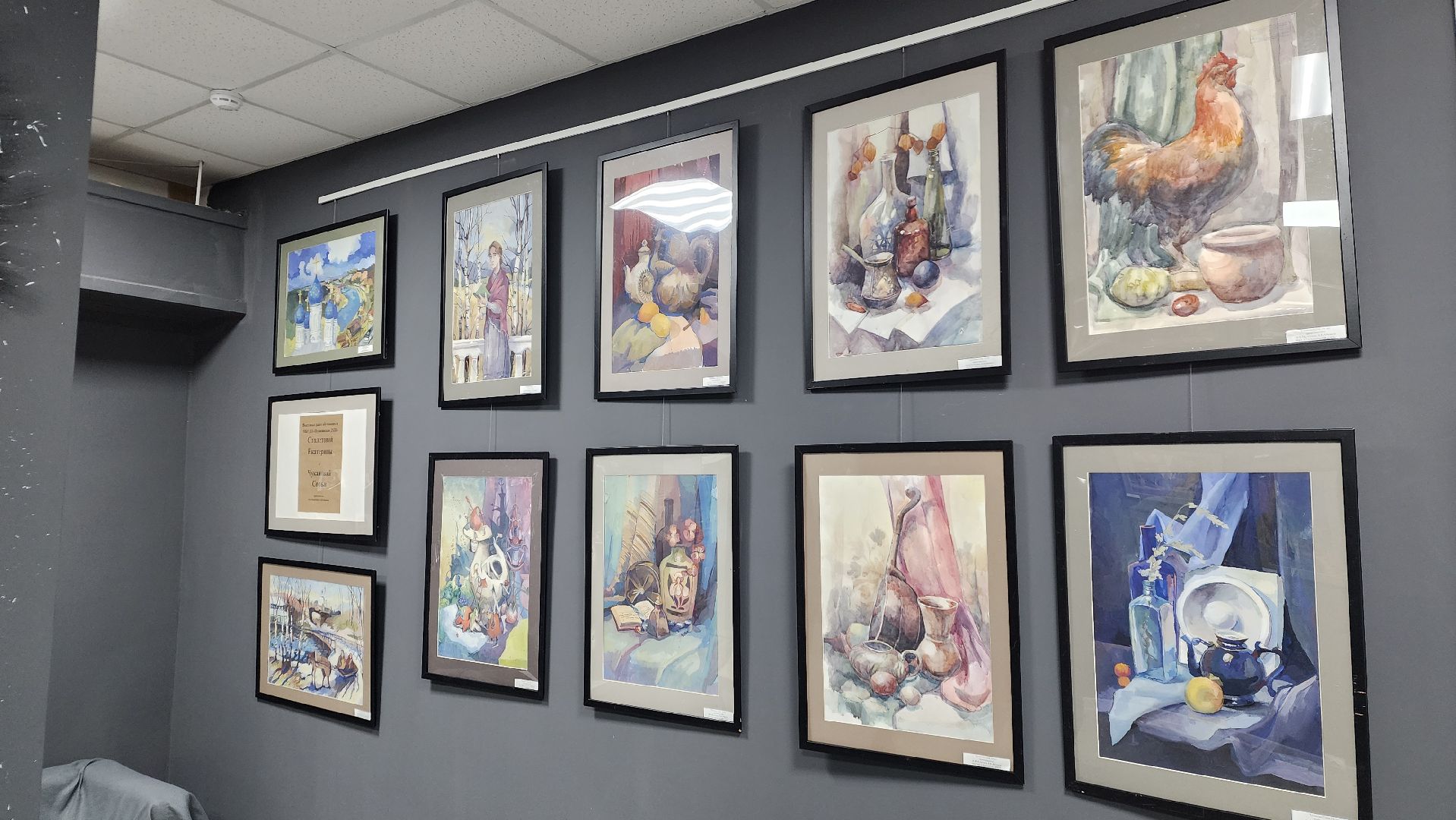 пушкинский, правдинский, библиотека, художественная выставка, детская художественная школа, натюрморт, пейзаж, акварель, графика, кружки, вертикалки