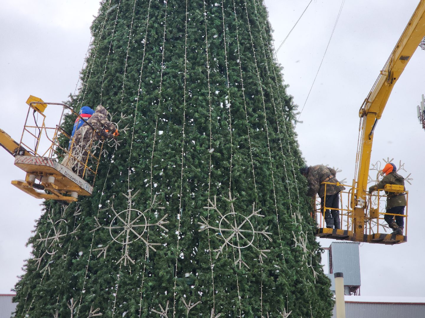 Подольск, новогодняя елка, украшение города к новому году, благоустройство, вертикалка,