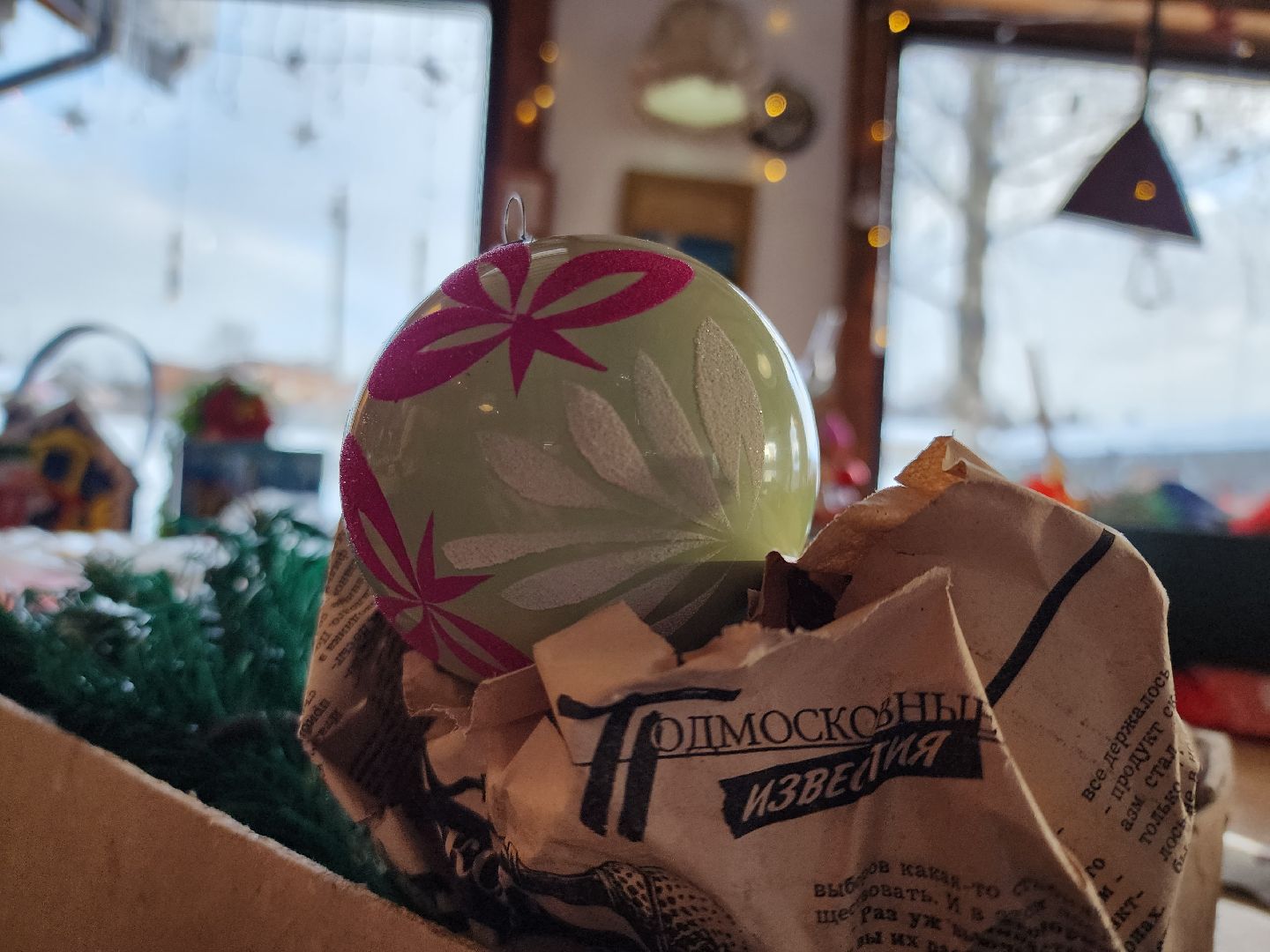 Ретро-елка, Елочное украшение, зима в подмосковье, зима в рузе, руза, рузский городской округ, московская область,