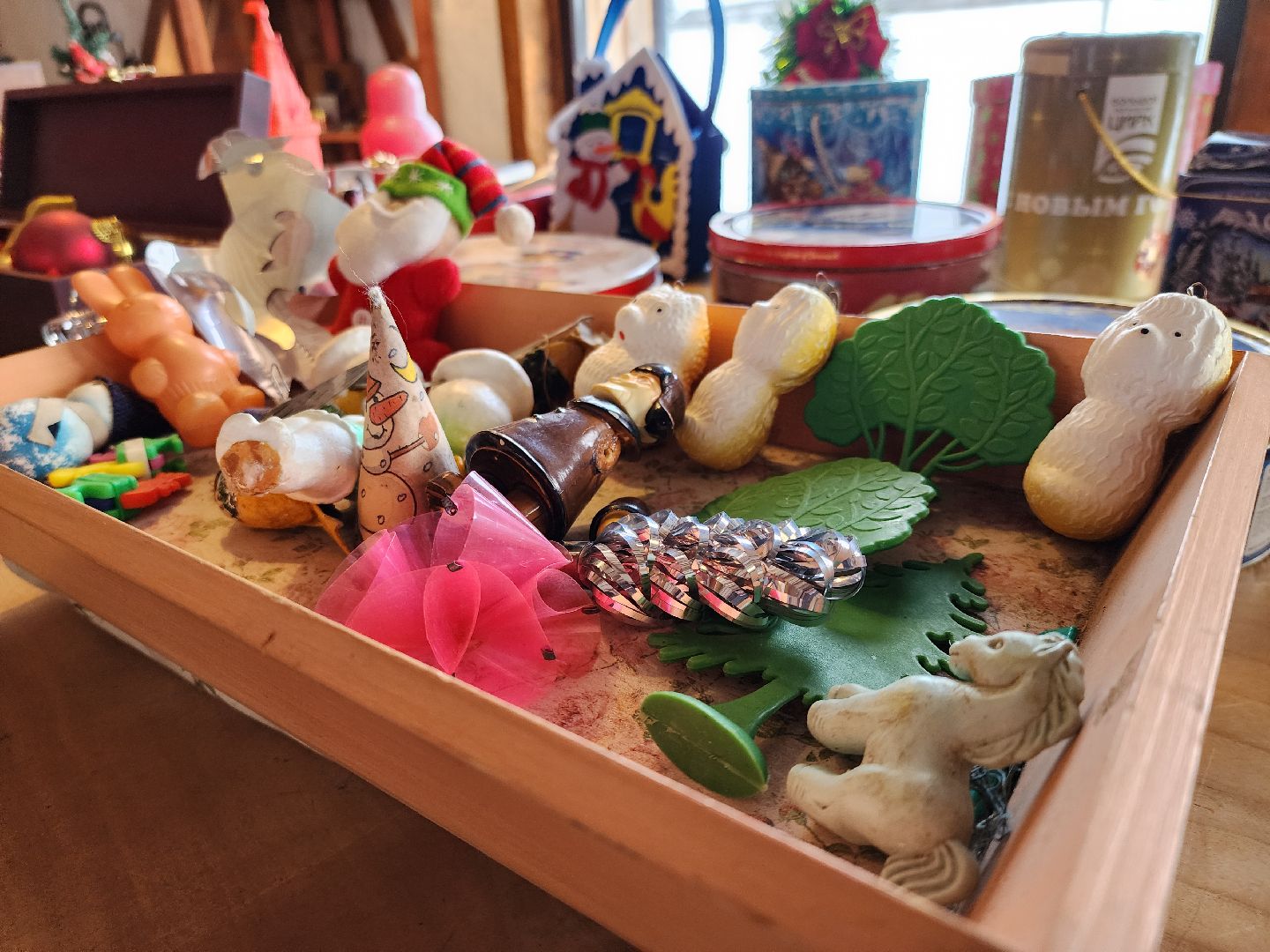 Ретро-елка, Елочное украшение, зима в подмосковье, зима в рузе, руза, рузский городской округ, московская область,