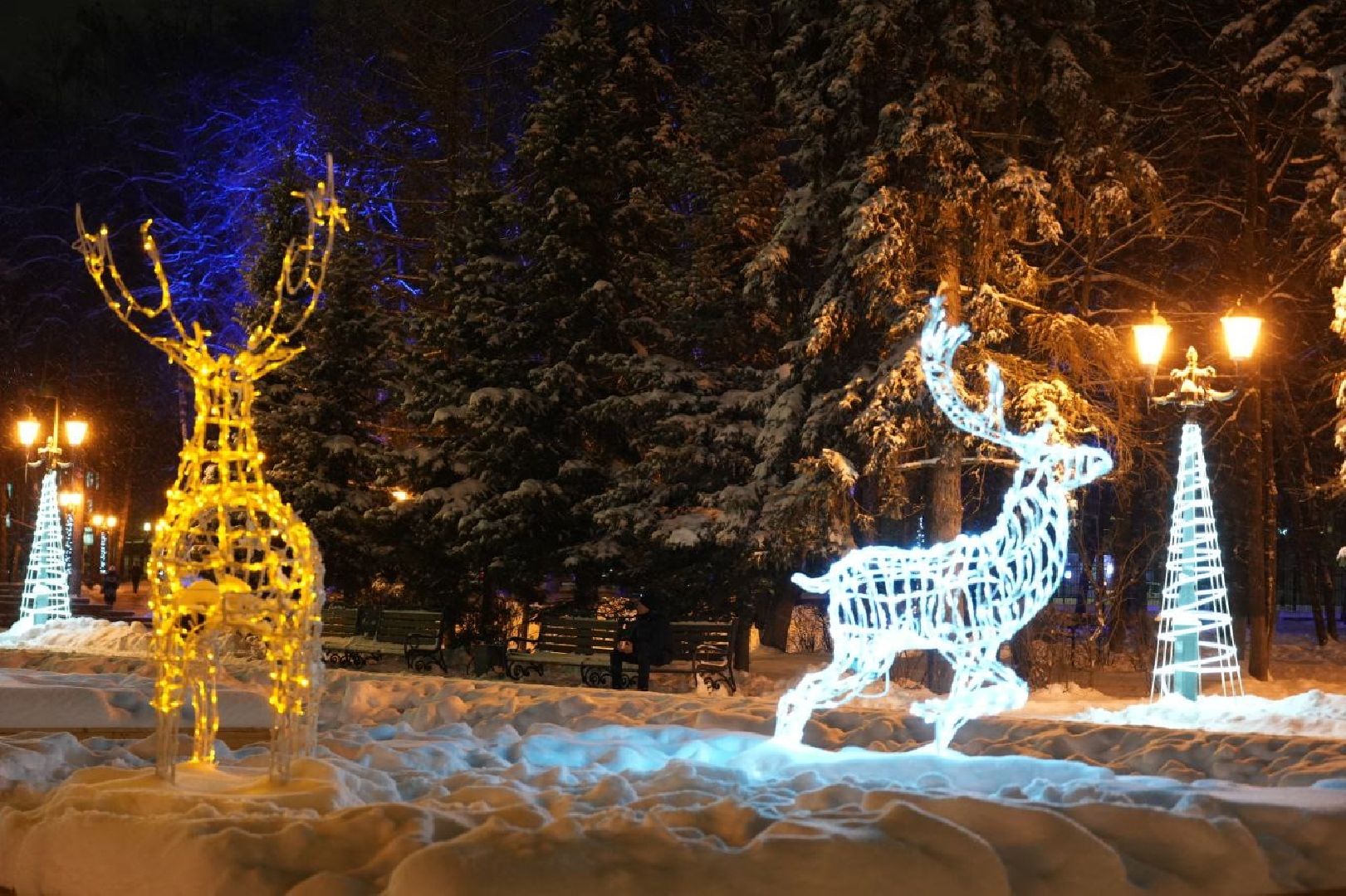 Благоустройство, Новый год, Сергиев Посад, Сергиево-Посадский городской округ, Зима в Подмосковье, Украшение, Рождество, Новогоднее настроение,