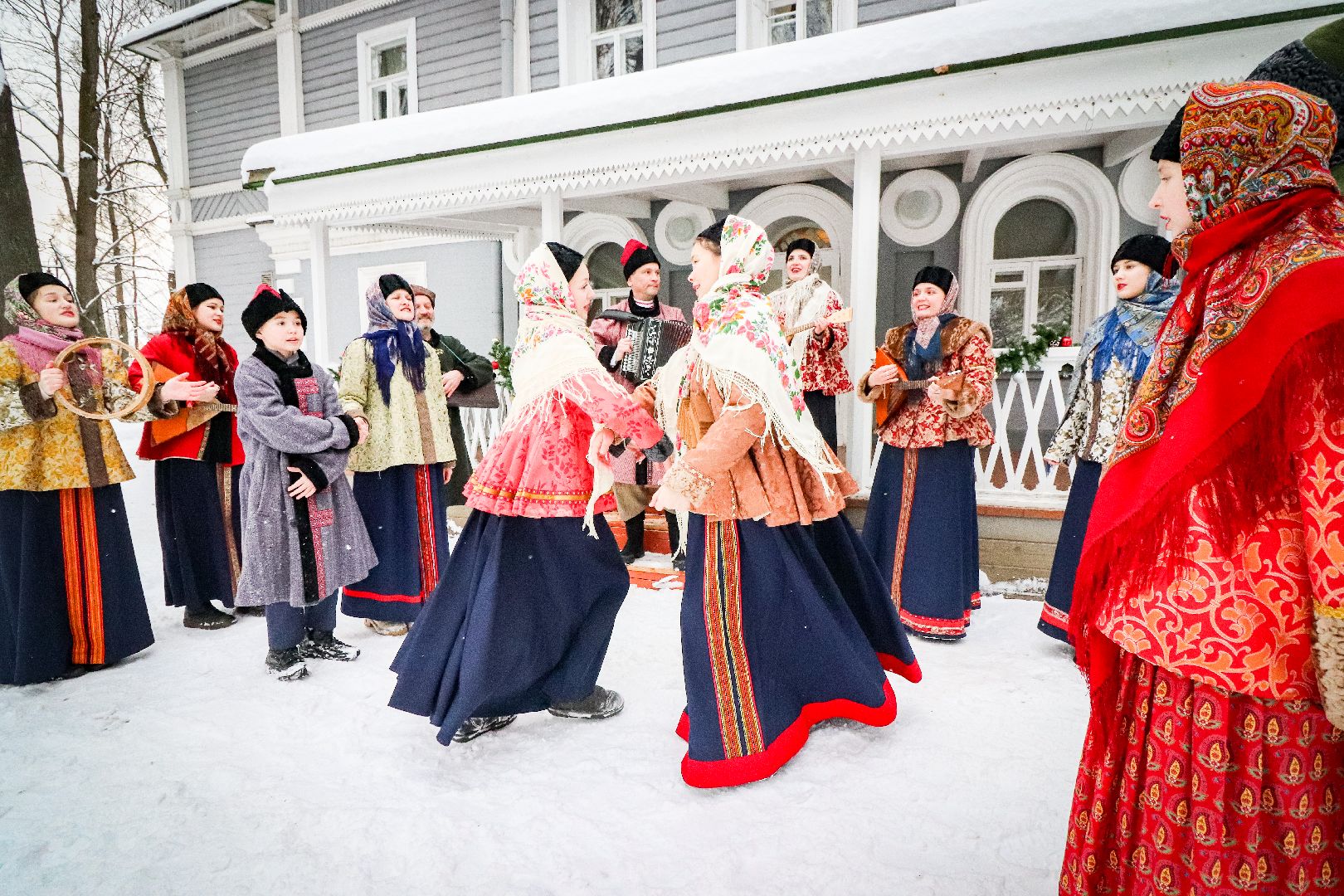 Клин, общество, культура, традиции русского народа, зима в подмосковье, встреча зимы, вертикалки,