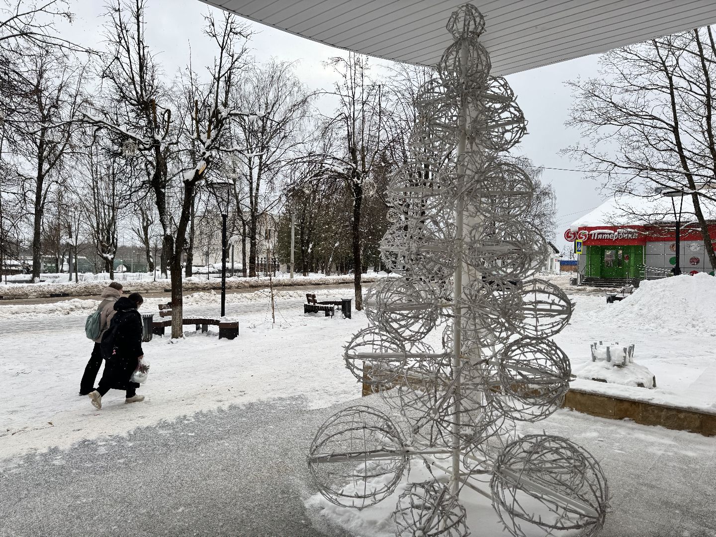 шаховская, новый год, украшение города, украшение города к новому году,