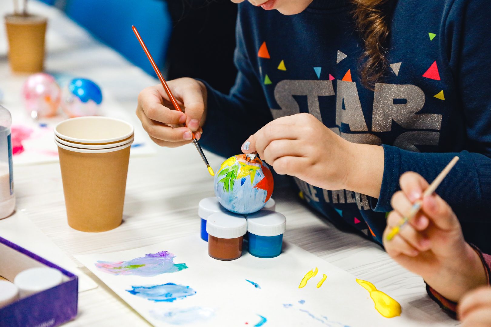 масте-класс, роспись, новый год, дети,