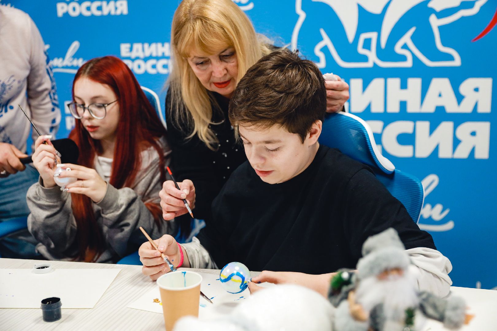 масте-класс, роспись, новый год, дети,