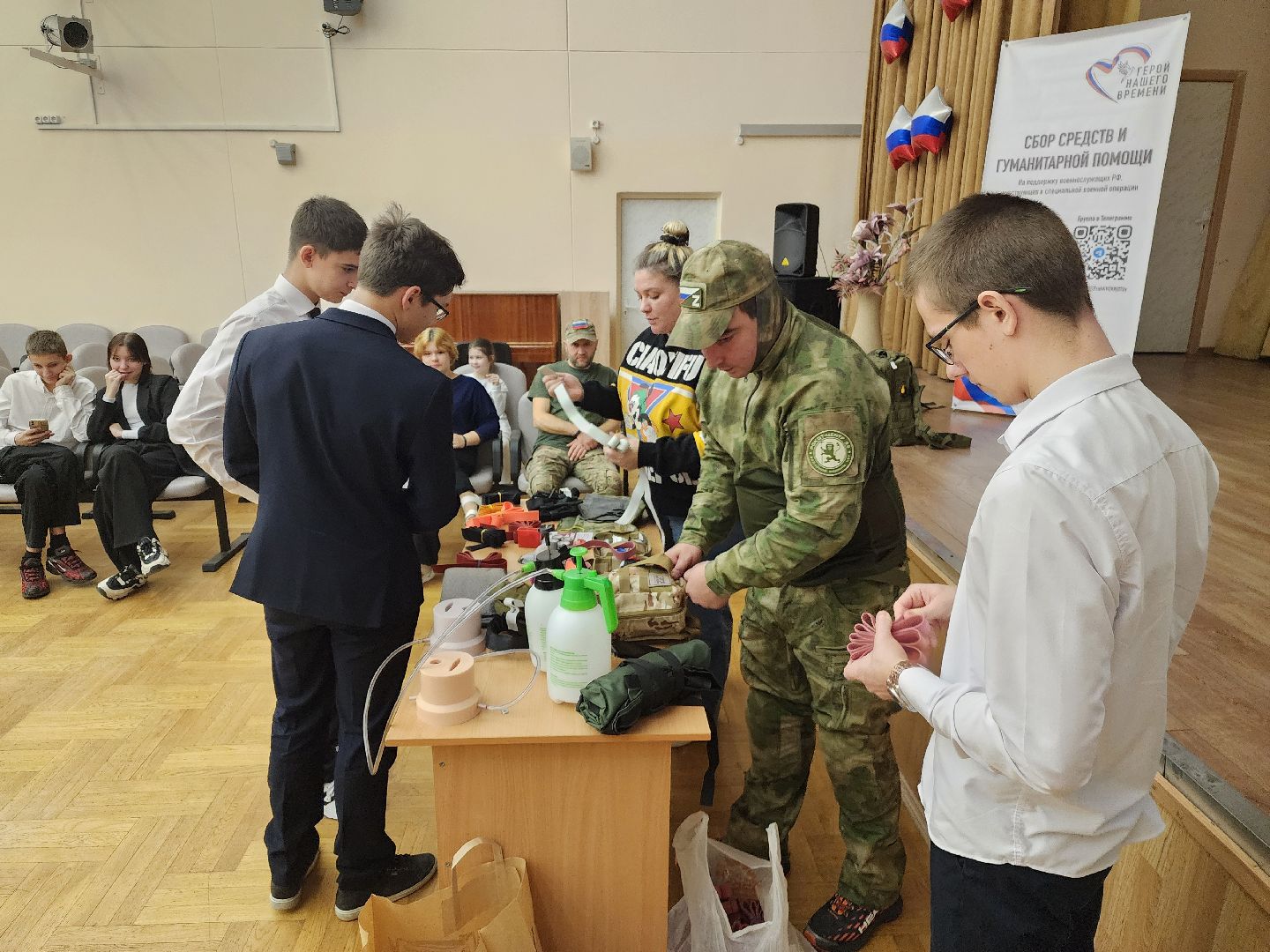 подольск, волонтеры, школа, мастер-класс,