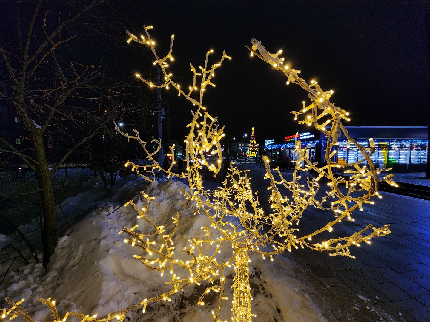зима в подмосковье, зима в рузе, руза, новый год, украшение города к новому году, московская область, рузский городской округ, вертикалки,