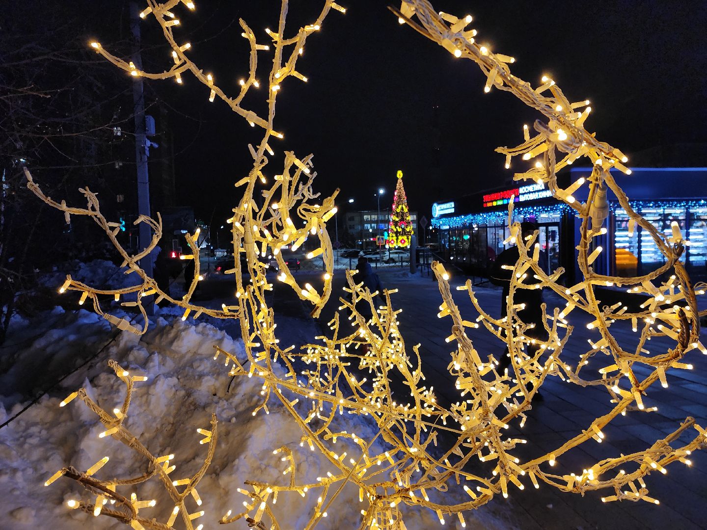зима в подмосковье, зима в рузе, руза, новый год, украшение города к новому году, московская область, рузский городской округ, вертикалки,