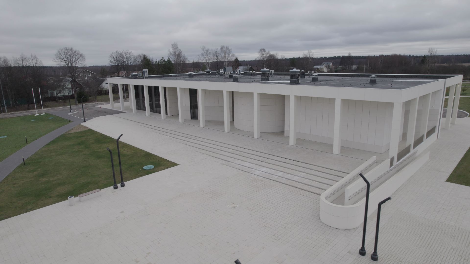 видео с коптера, руза, музей,