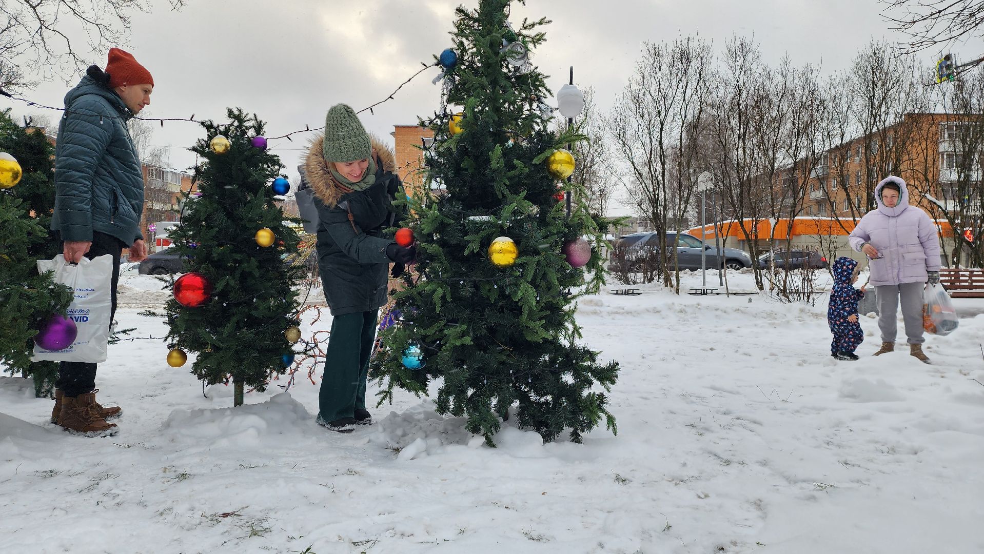 новый год, инсталляция, истра, вертикалки,