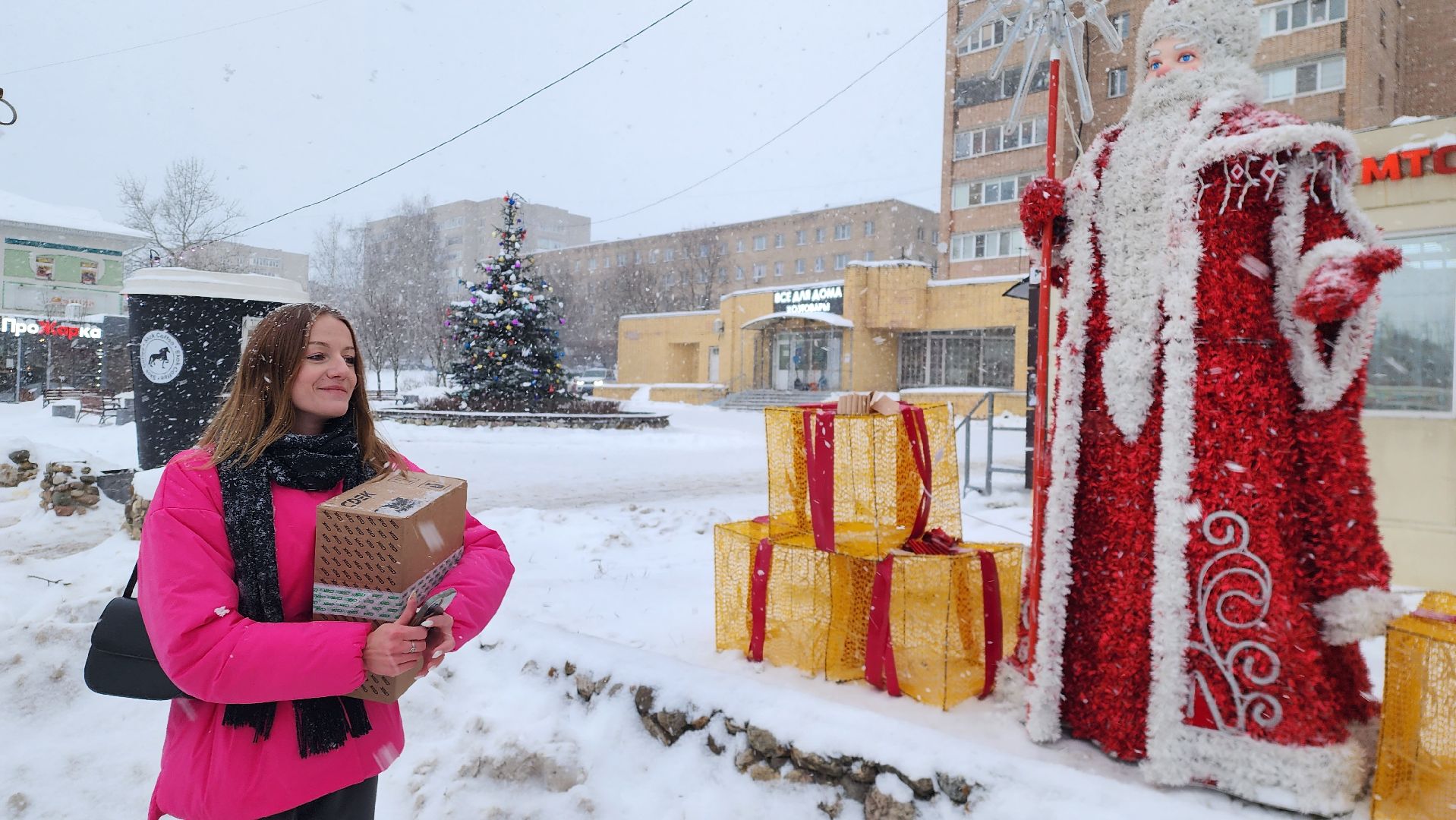 новый год, инсталляция, истра, дед мороз, вертикалки,