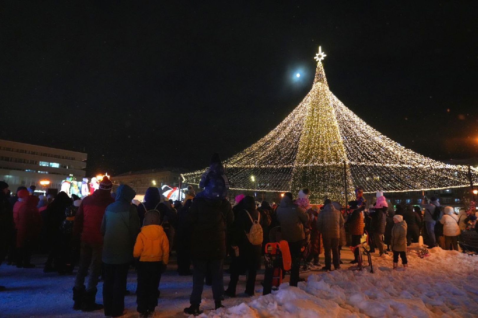 Новый год, Зима в Подмосковье, Сергиев Посад, Праздник, Елка, Сергиево-Посадский городской округ, вертикалки,