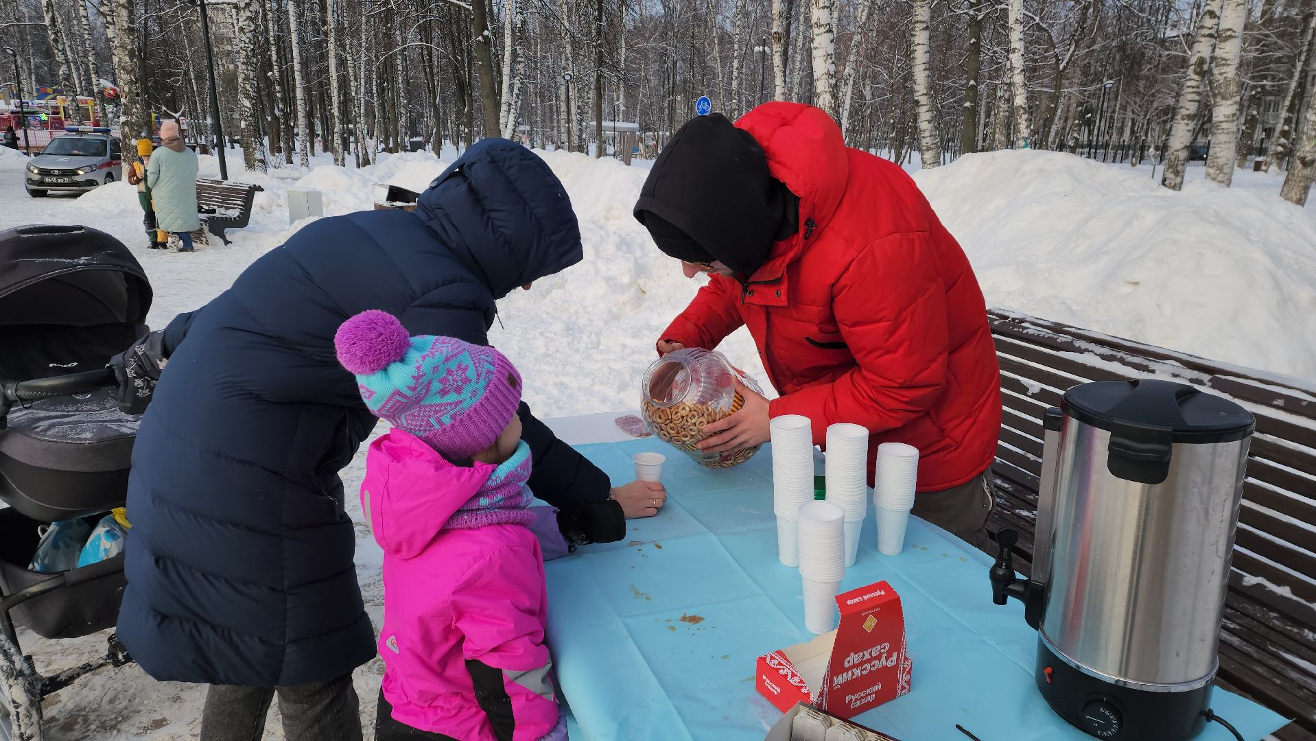 вертикалки, пушкино, центральный парк, самовар, баранки, самоварная станция, дети, семьи,