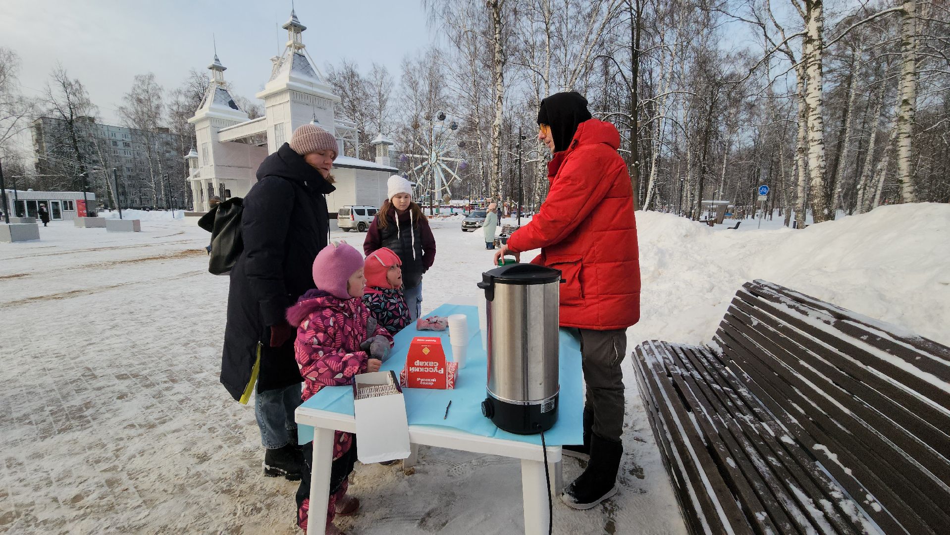вертикалки, пушкино, центральный парк, самовар, баранки, самоварная станция, дети, семьи,