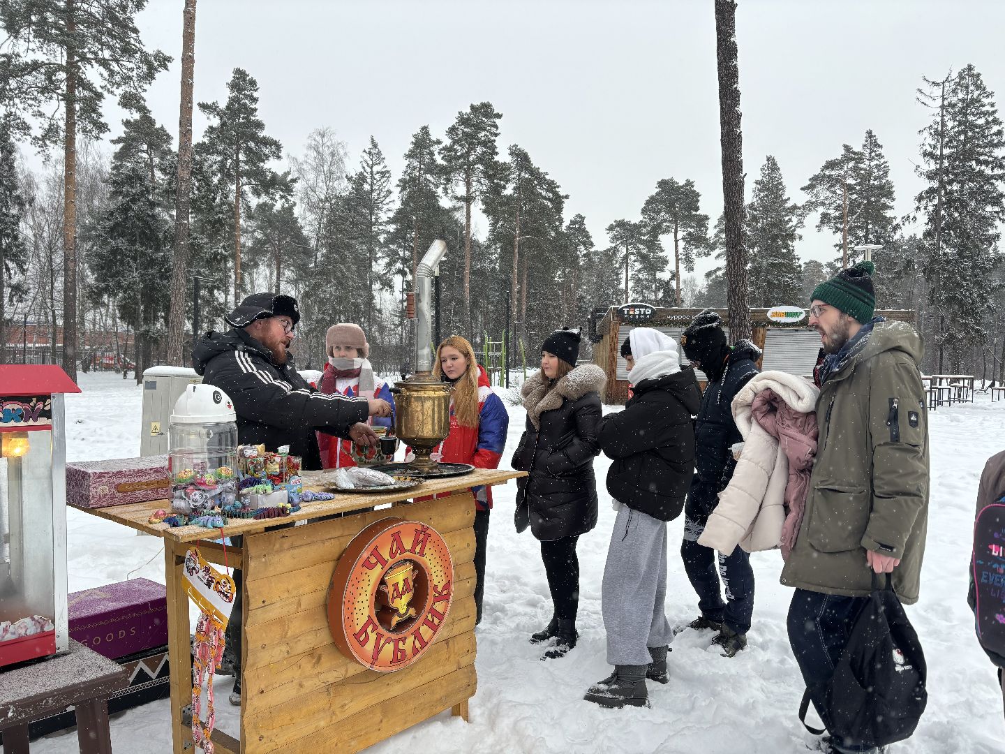 парки балашихи, чай с баранками, акция, вертикалки,