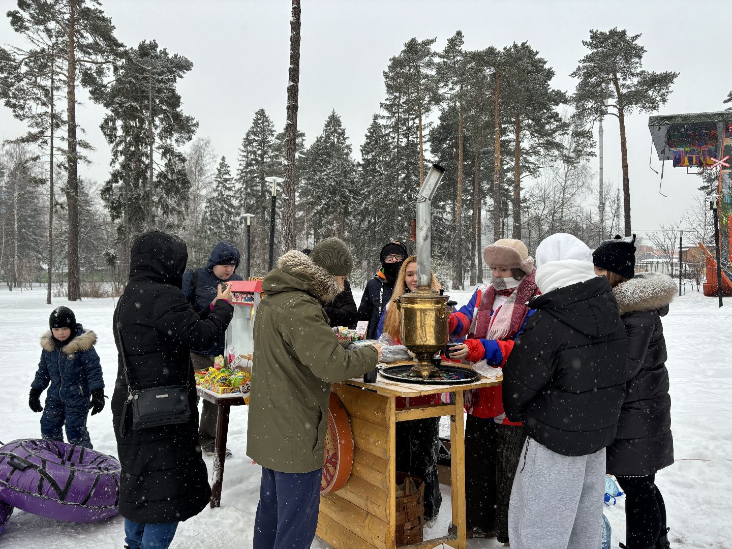 парки балашихи, чай с баранками, акция, вертикалки,