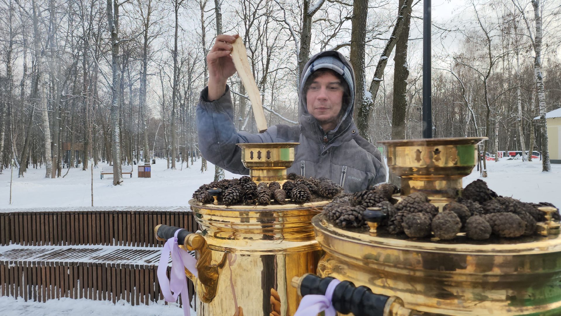 ступино, парки баранки, зима в Подмосковье,