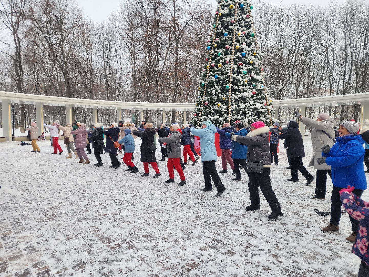 парк талалихина, подольск, активное долголетие, флешмоб,