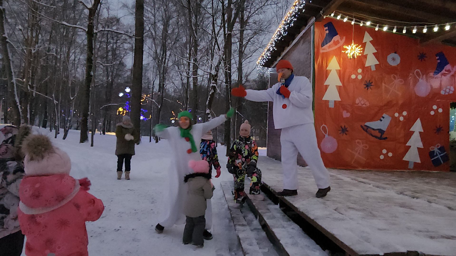 зима в подмосковье, Парк, вертикалки,