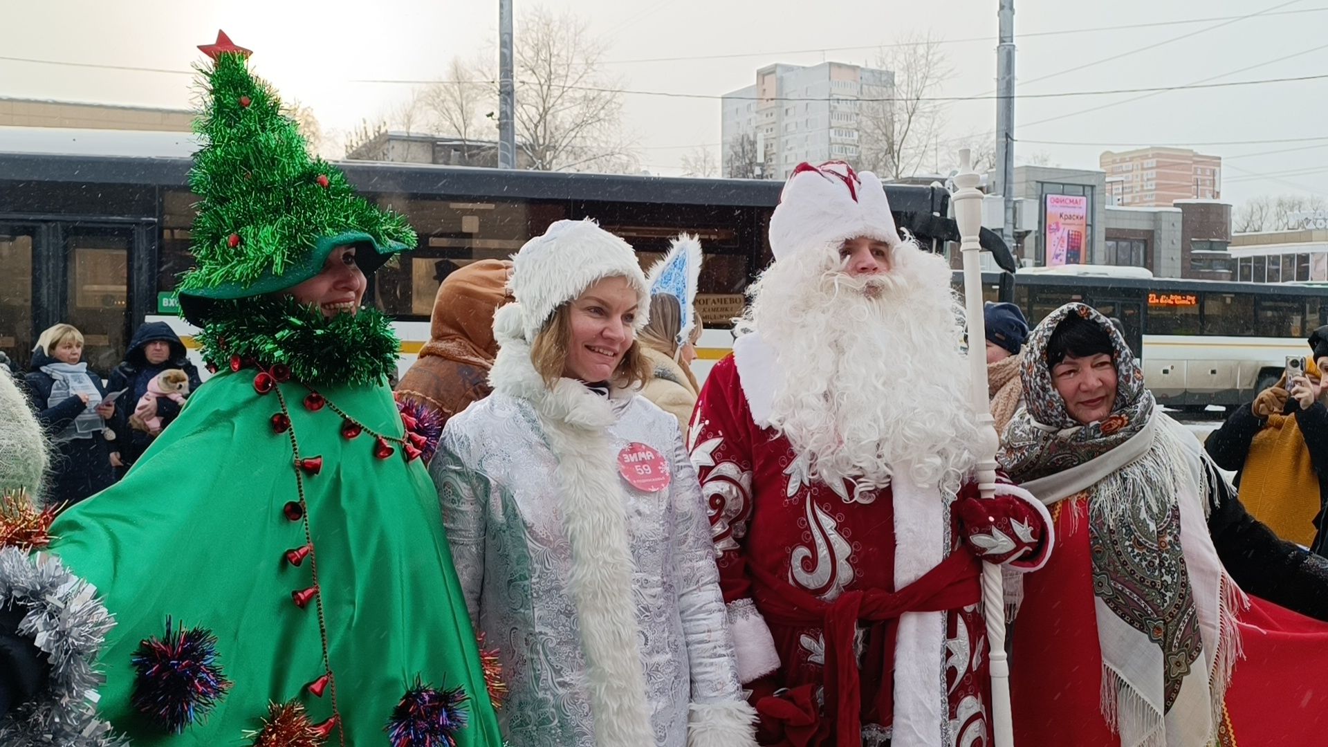 новый год, лобня, дед мороз, вертикалки,