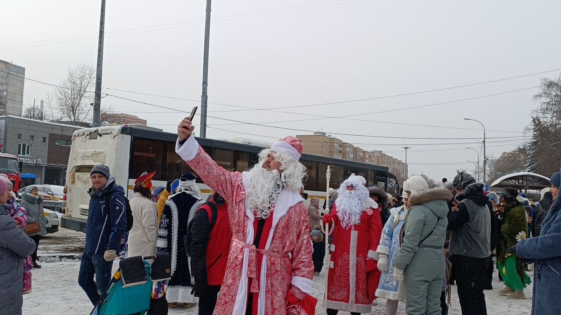 новый год, лобня, дед мороз, вертикалки,