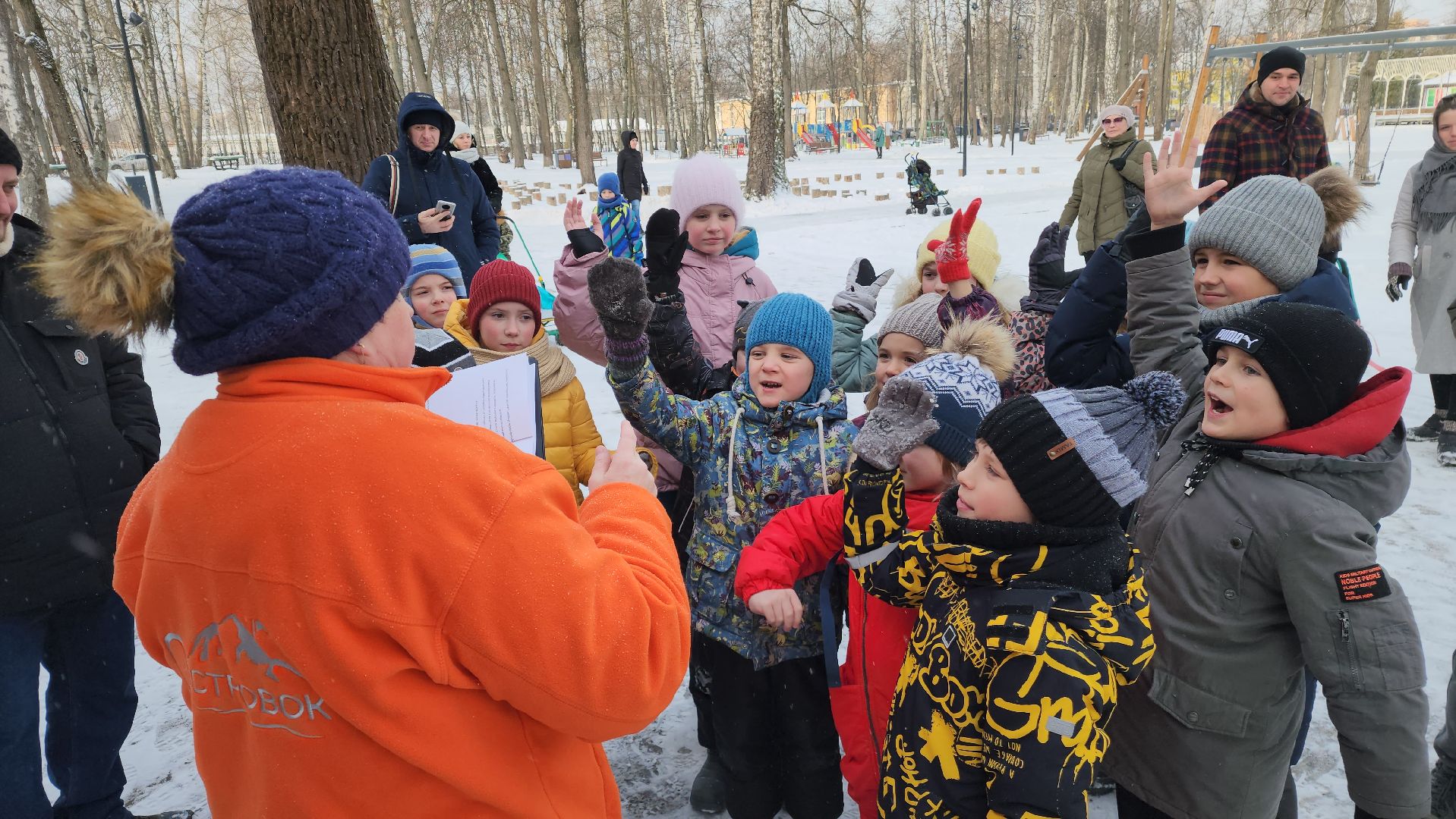 ступино, парки ступино, зима в подмосковье, парки баранки,
