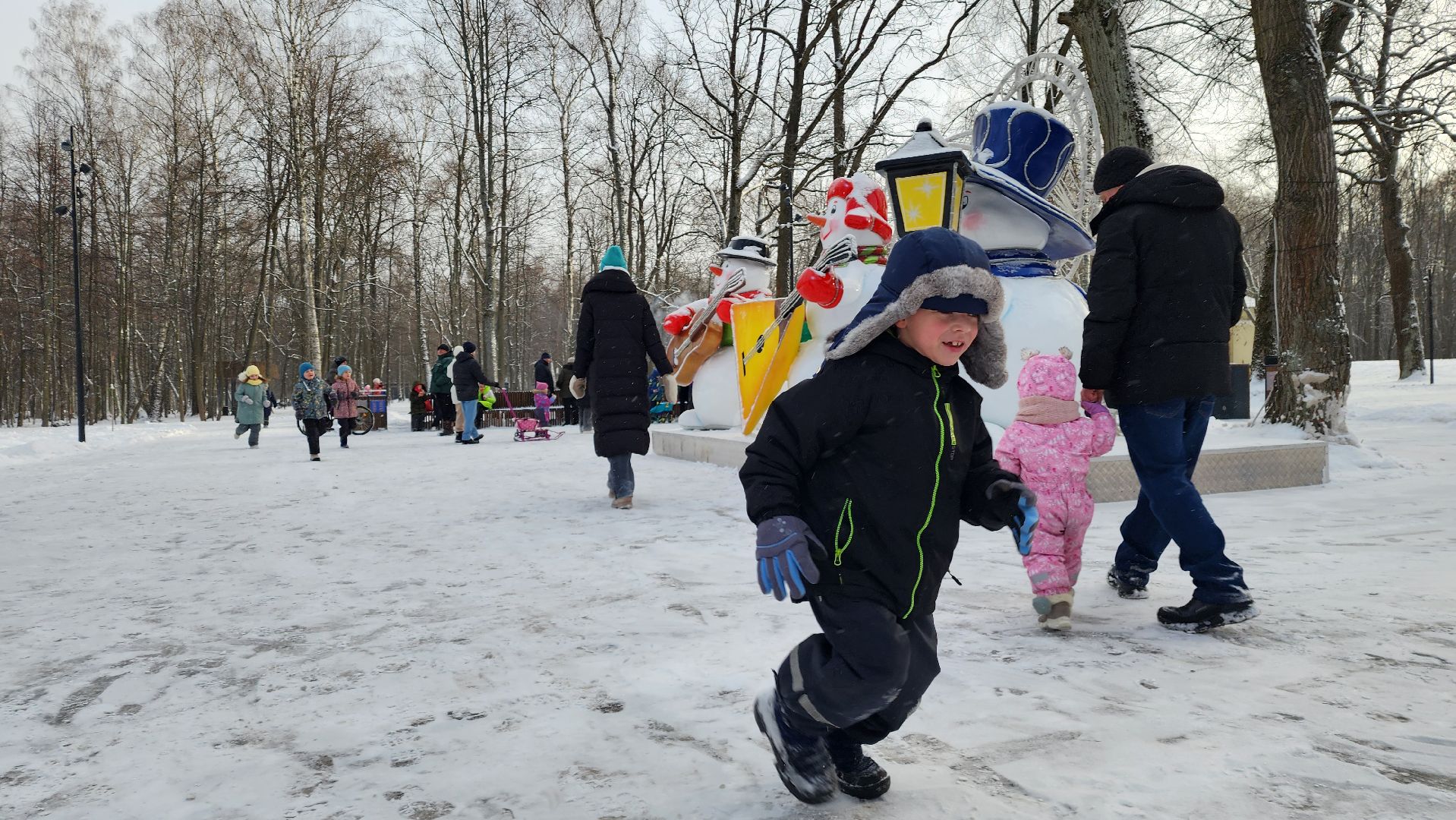 ступино, парки ступино, зима в подмосковье, парки баранки,