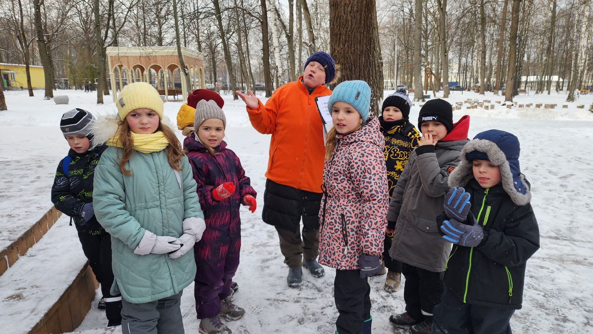 ступино, парки ступино, зима в подмосковье, парки баранки,