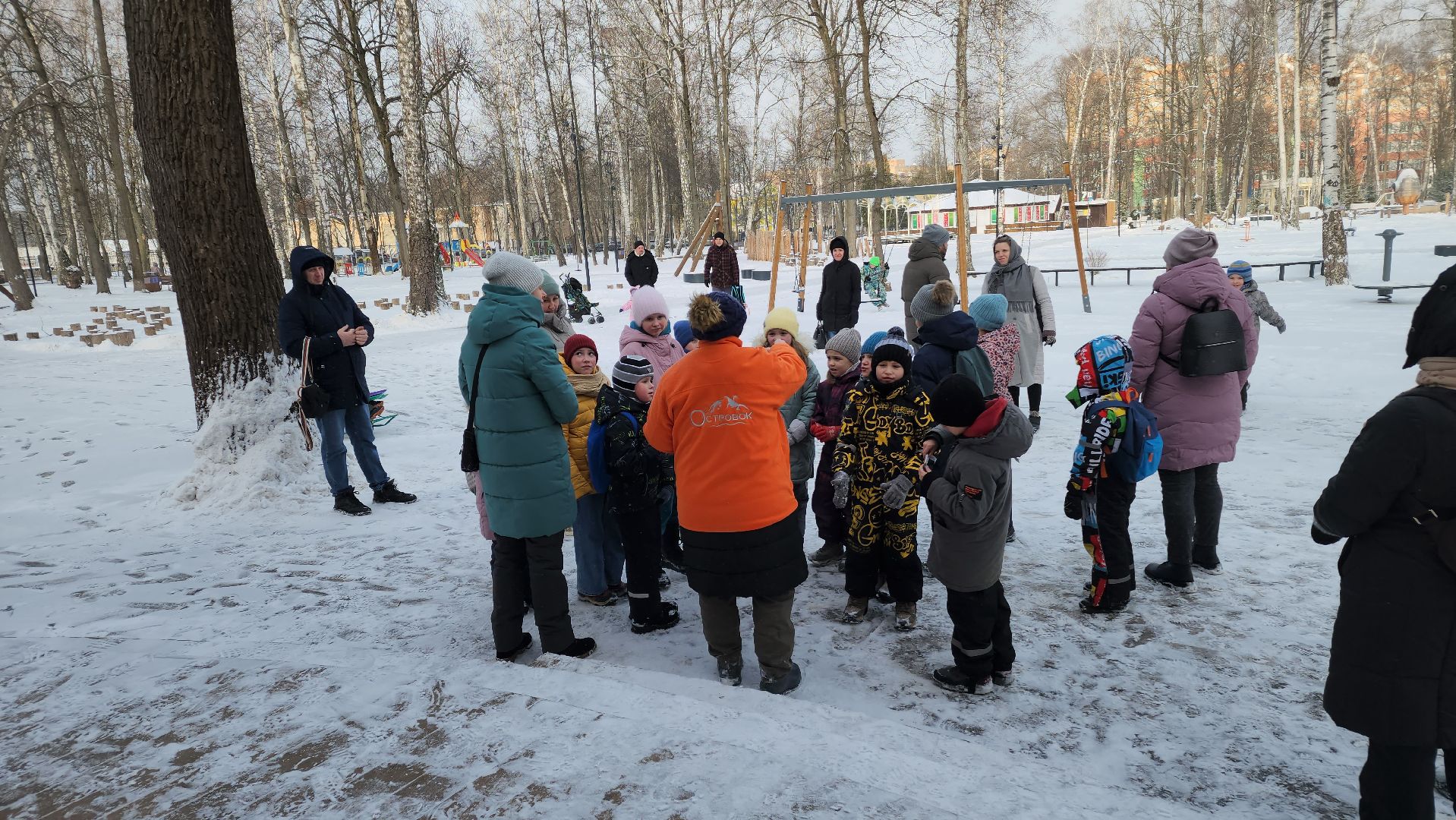 ступино, парки ступино, зима в подмосковье, парки баранки,