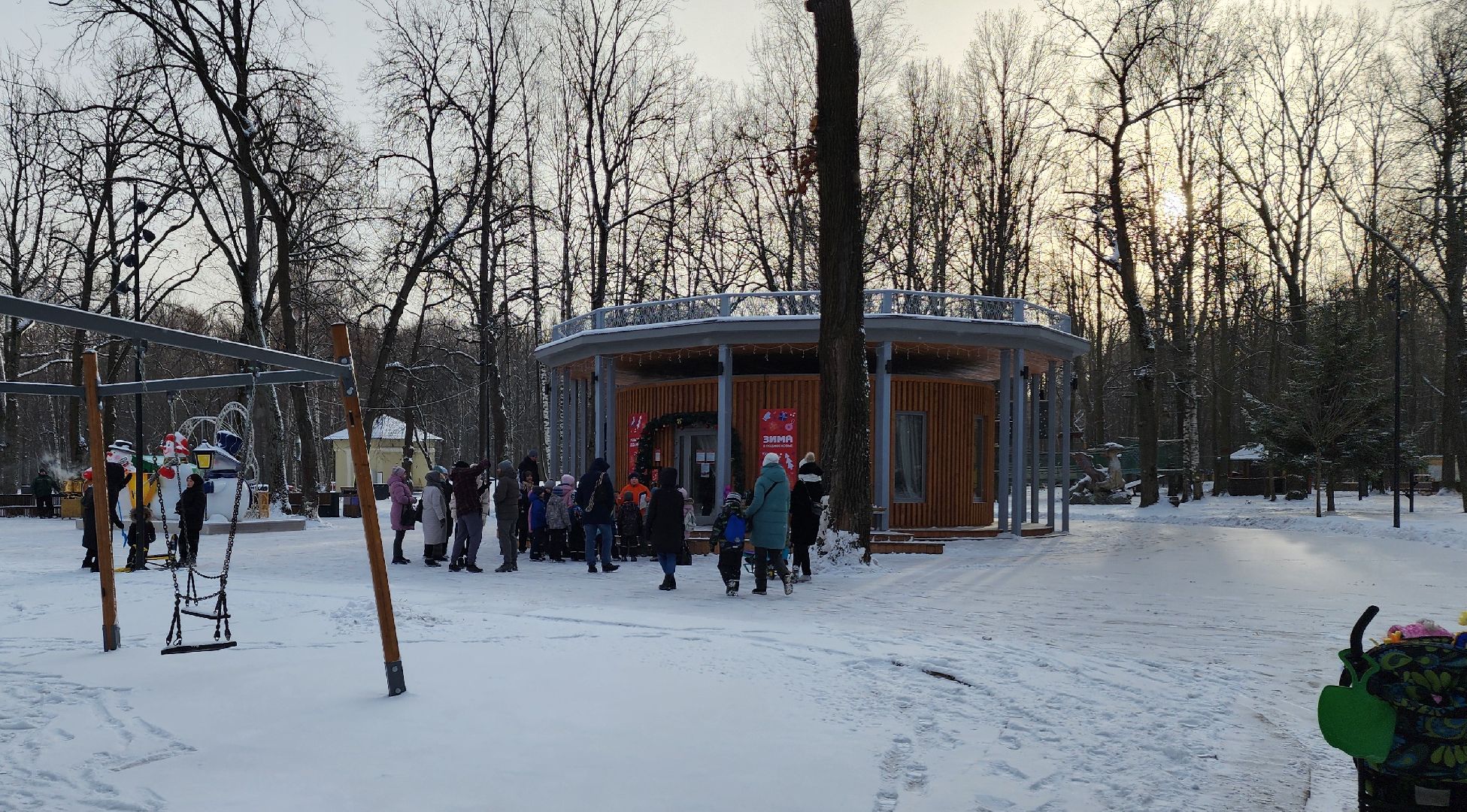 ступино, парки ступино, зима в подмосковье, парки баранки,