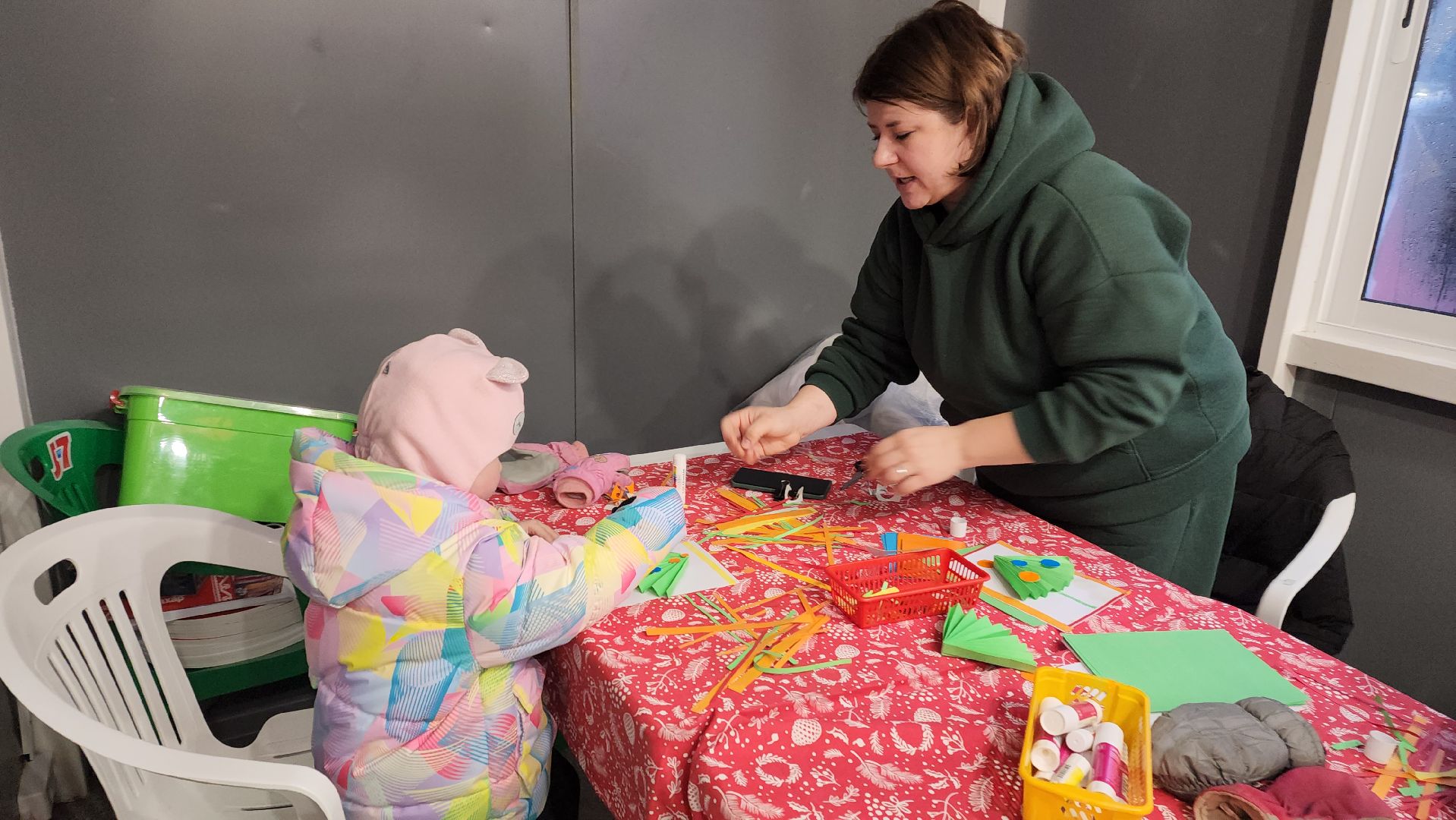 вертикалки, пушкино, мастер класс, дети, аппликация, новогоднее настроение, новый год, дети и родители,