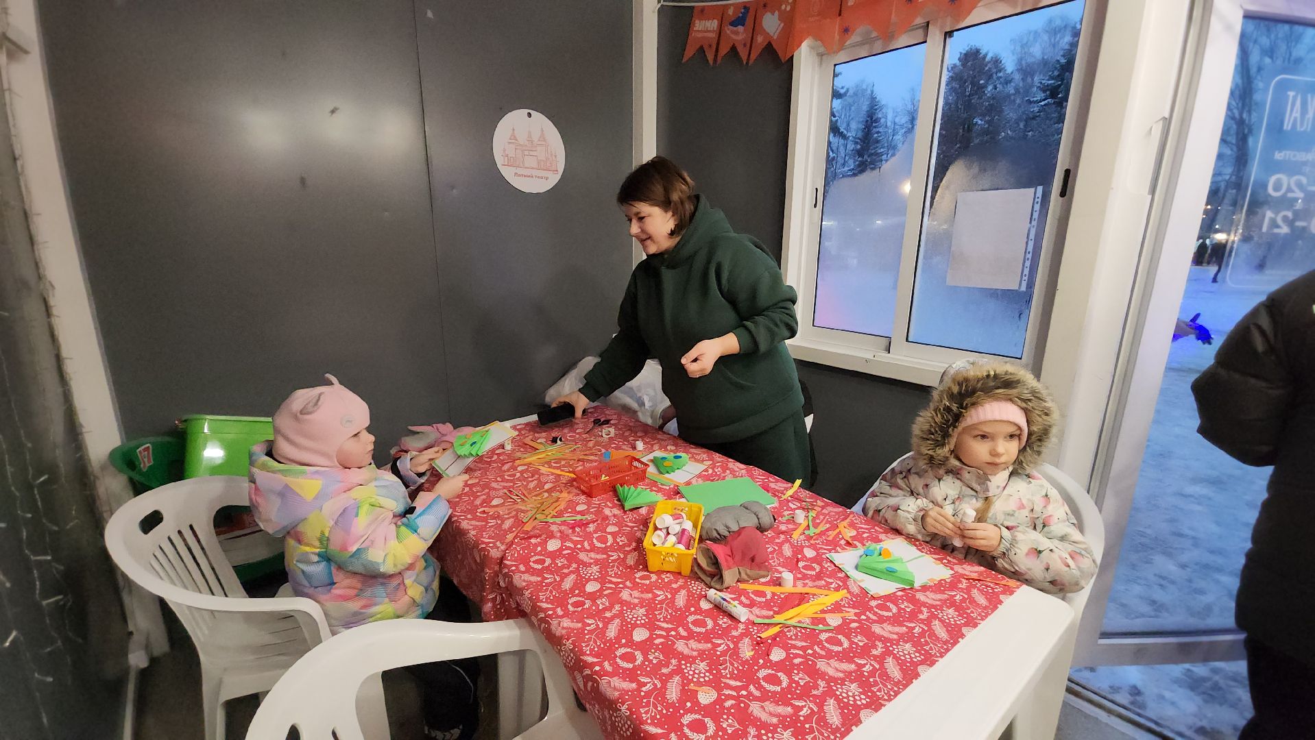 вертикалки, пушкино, мастер класс, дети, аппликация, новогоднее настроение, новый год, дети и родители,