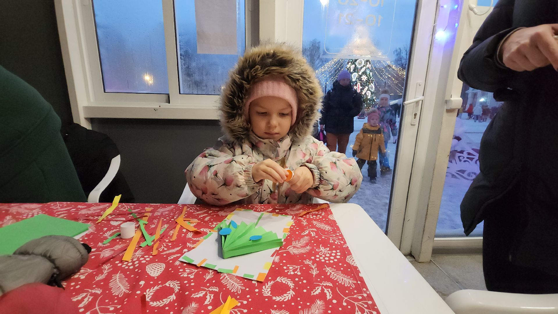 вертикалки, пушкино, мастер класс, дети, аппликация, новогоднее настроение, новый год, дети и родители,