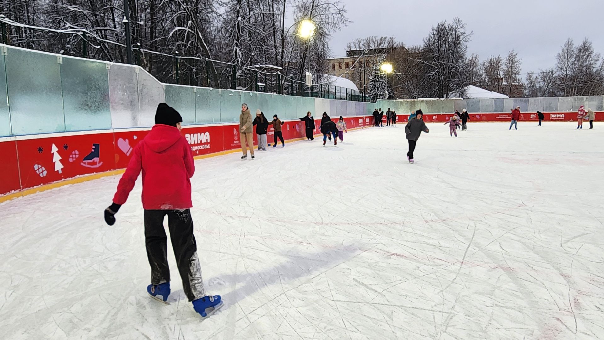 Солнечногорск, вертикалки, Каток, Парки зимой,