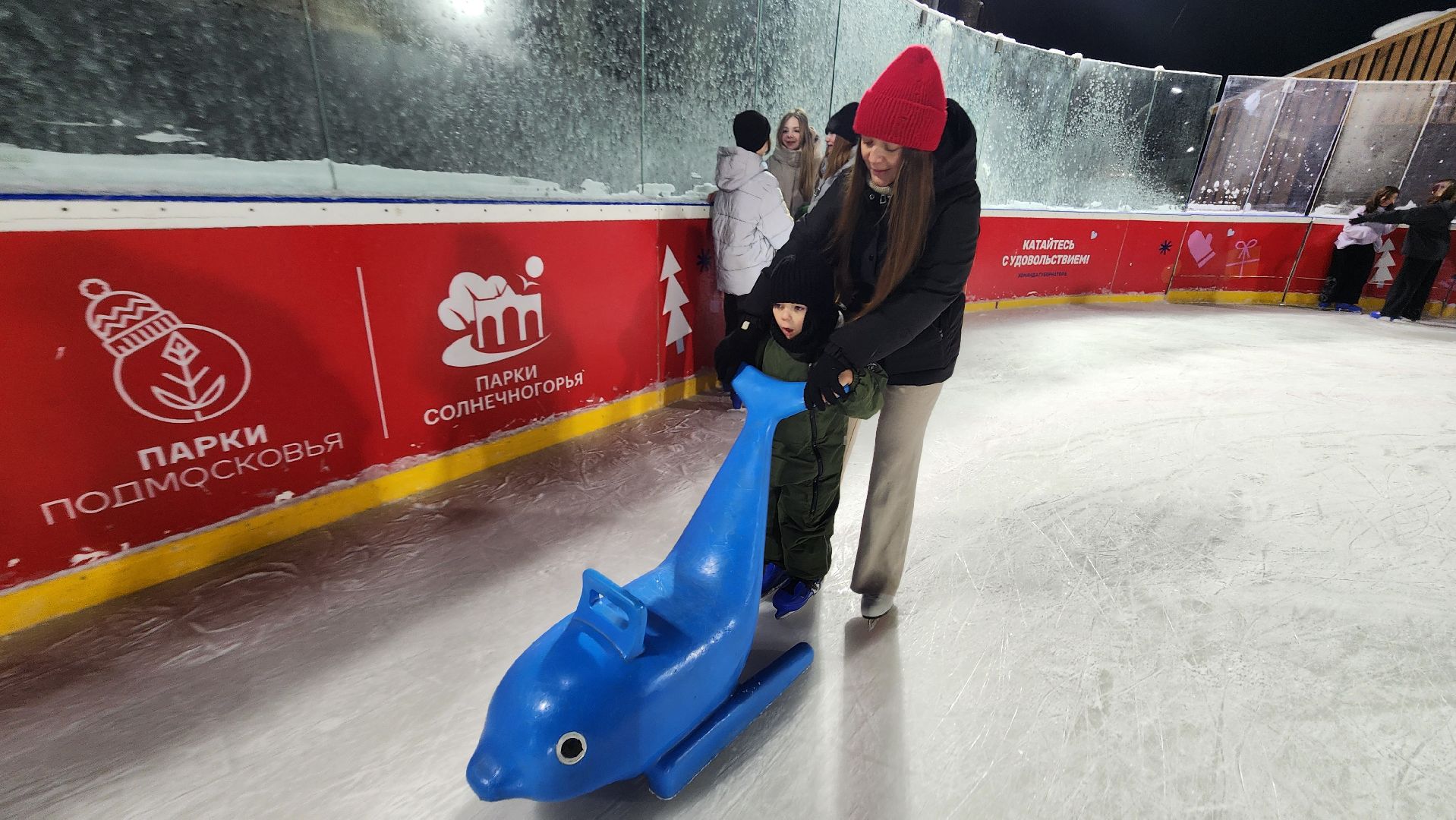 Солнечногорск, вертикалки, Каток, Парки зимой,