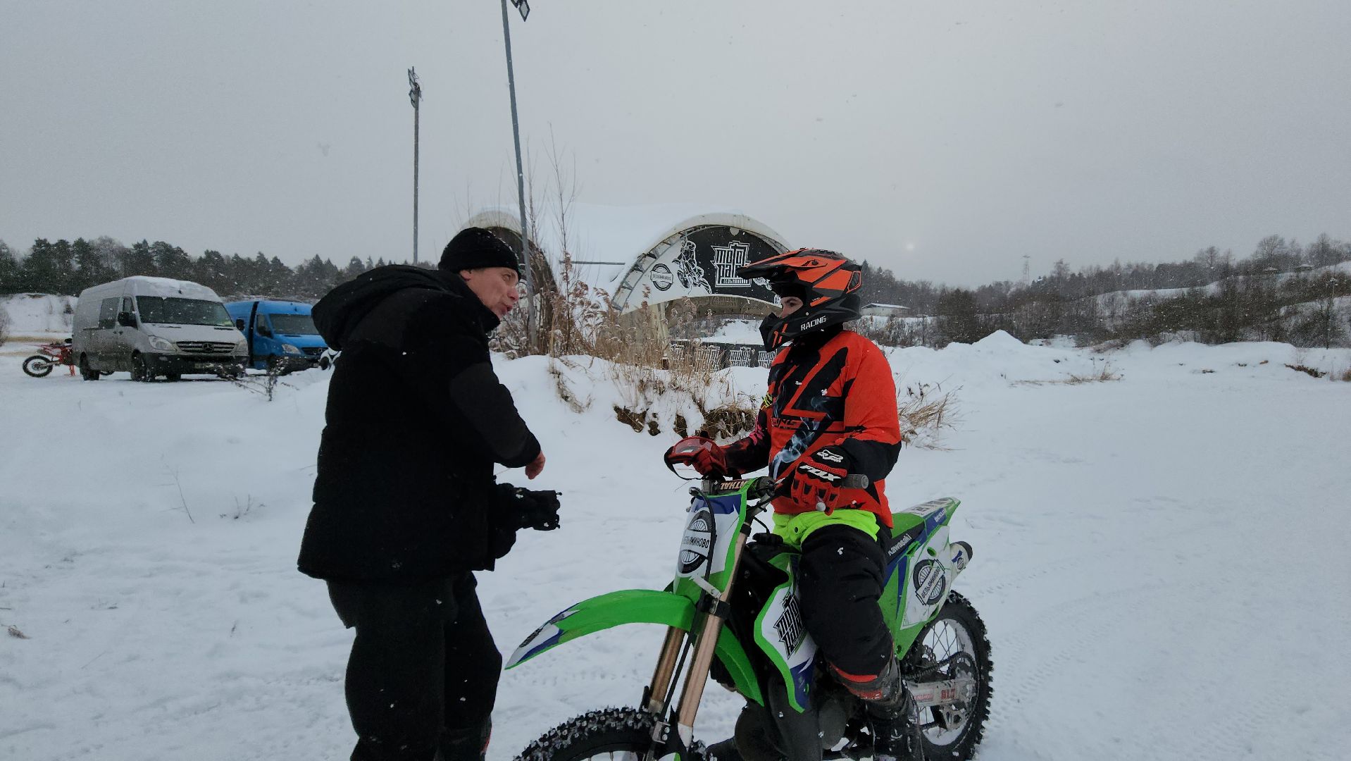 зима в Подмосковье, мотоциклы, ВЕРТИКАЛКИ, Мотопарк, Истра,