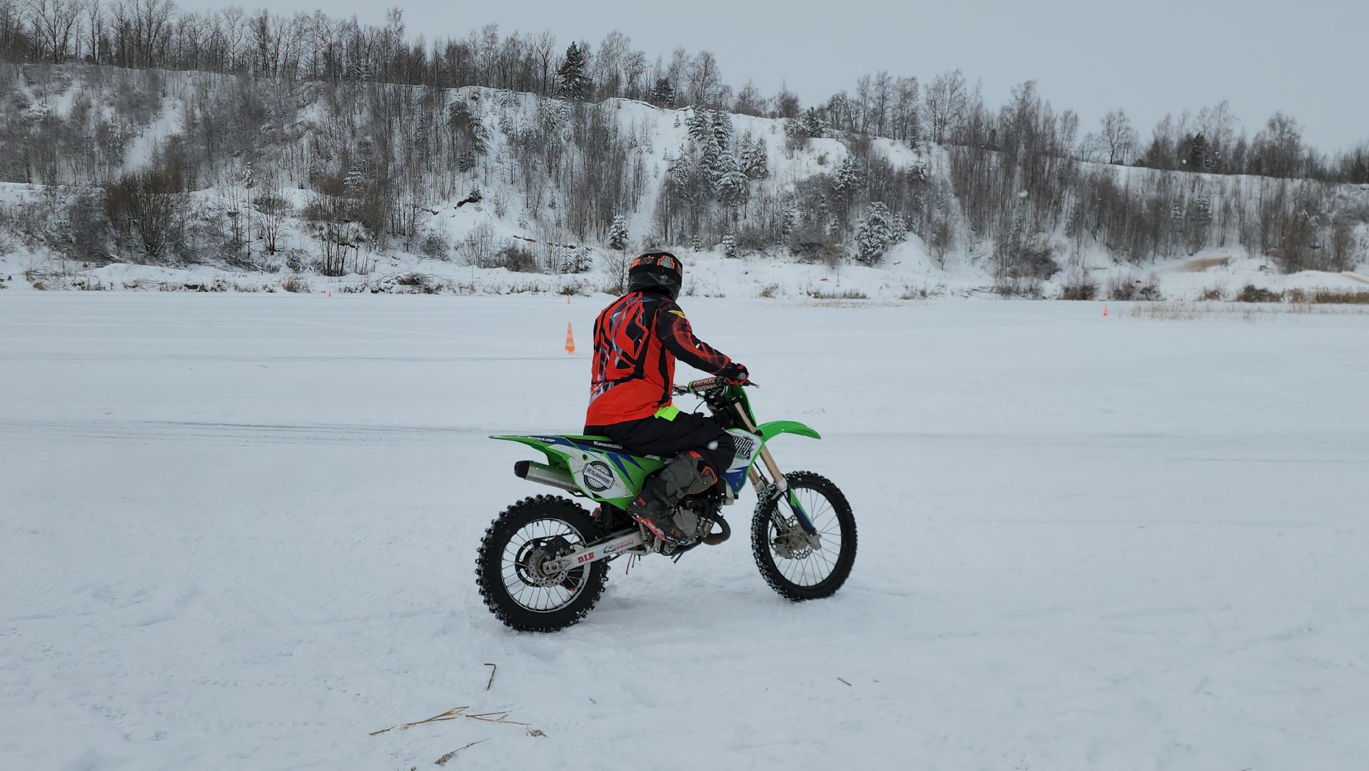 зима в Подмосковье, мотоциклы, ВЕРТИКАЛКИ, Мотопарк, Истра,