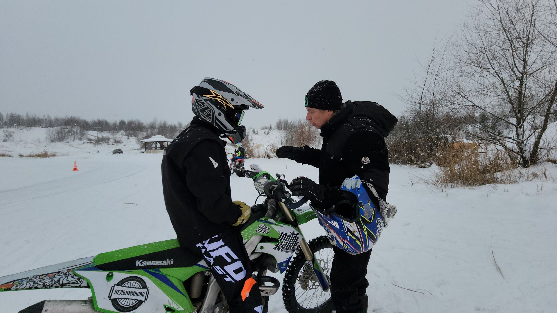 зима в Подмосковье, мотоциклы, ВЕРТИКАЛКИ, Мотопарк, Истра,