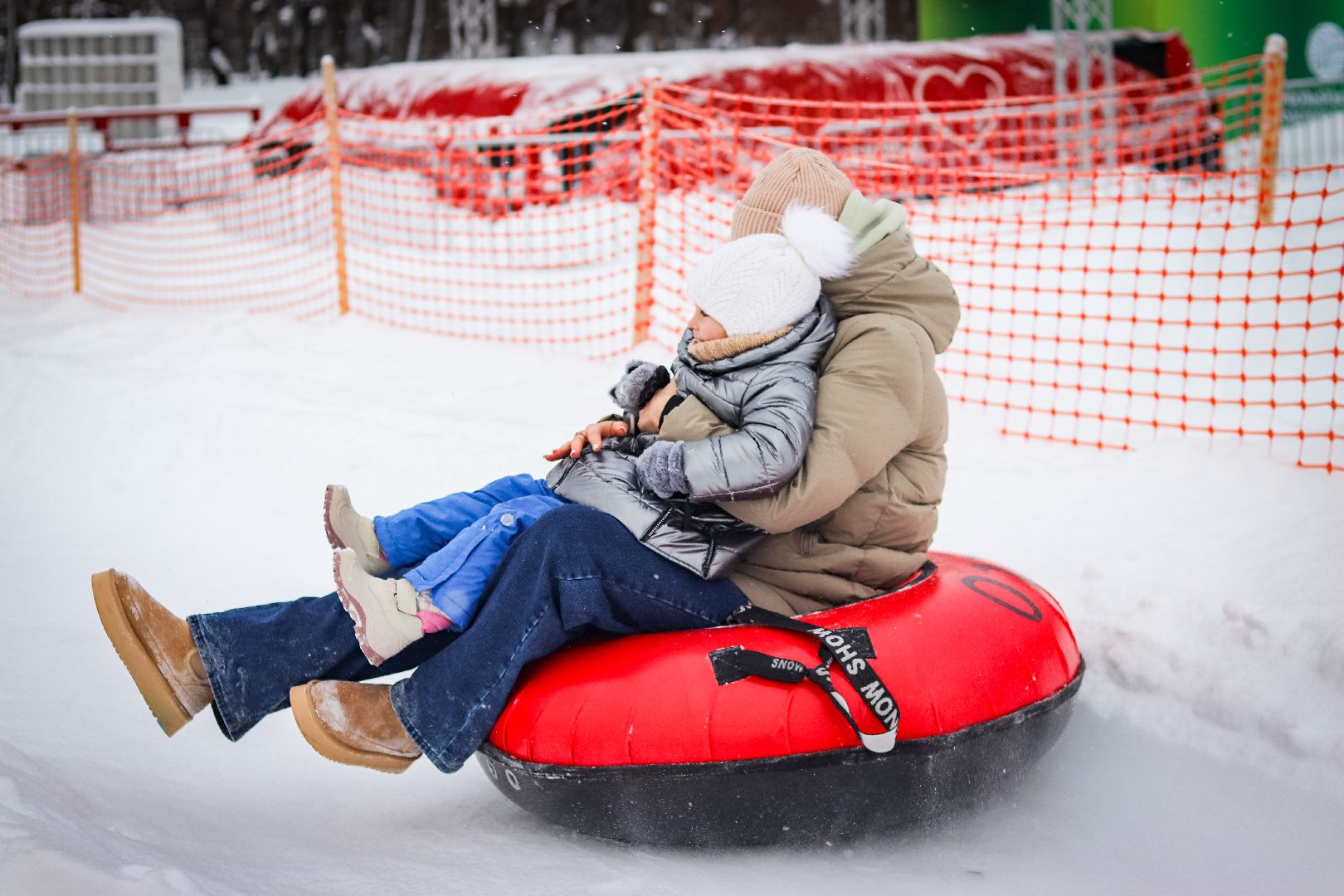 Клин, общество, тюбинговые горки, ВЕРТИКАЛКИ, зима в подмосковье,