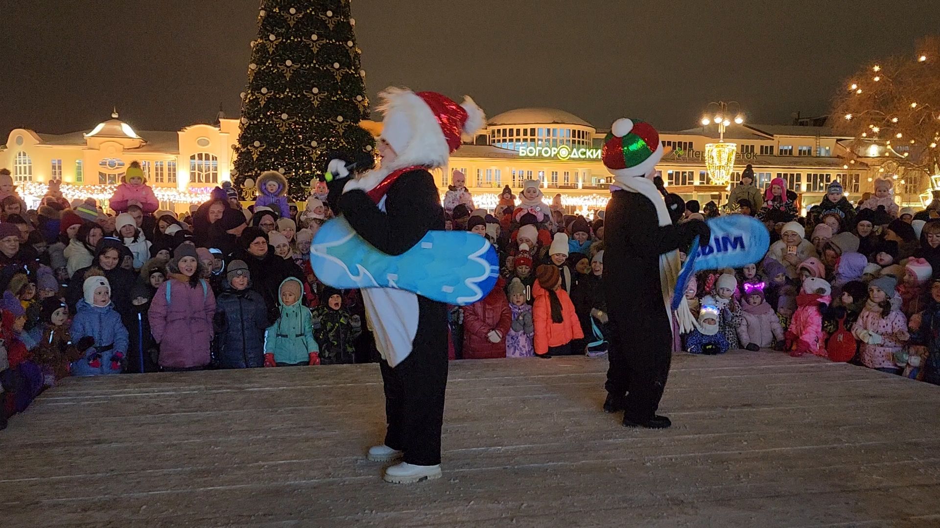 Новый год, интерактивное шоу, Фонтанная площадь, ногинск, Богородский городской округ, вертикалки