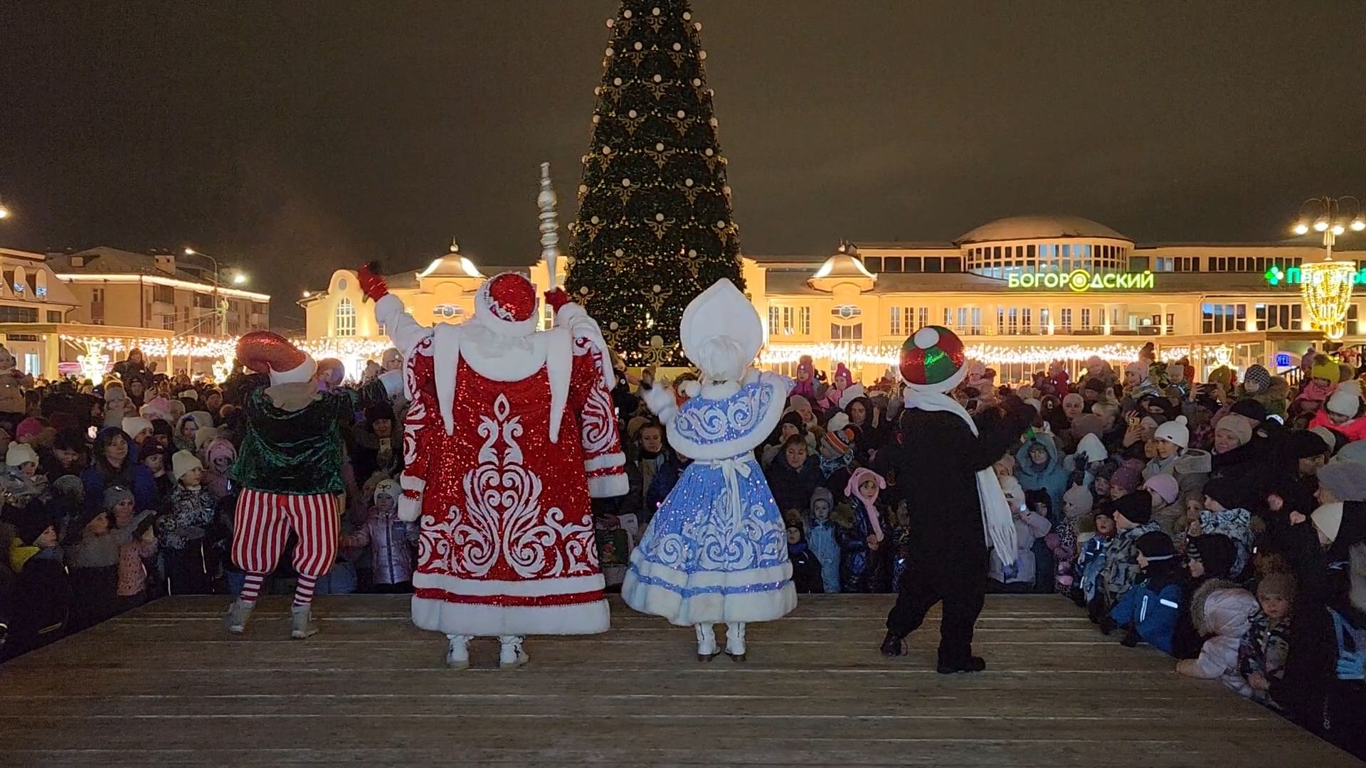 Новый год, интерактивное шоу, Фонтанная площадь, ногинск, Богородский городской округ, вертикалки