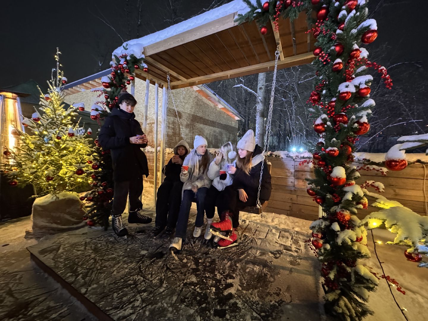 одинцовский парк культуры спорта и отдыха, ледовое шоу, зима в Подмосковье, вертикалка, вертикальное видео,