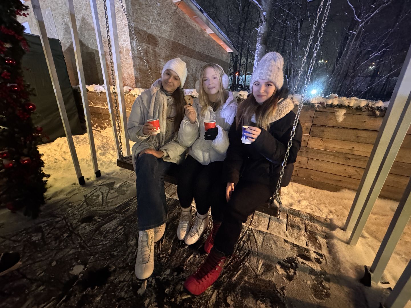 одинцовский парк культуры спорта и отдыха, ледовое шоу, зима в Подмосковье, вертикалка, вертикальное видео,