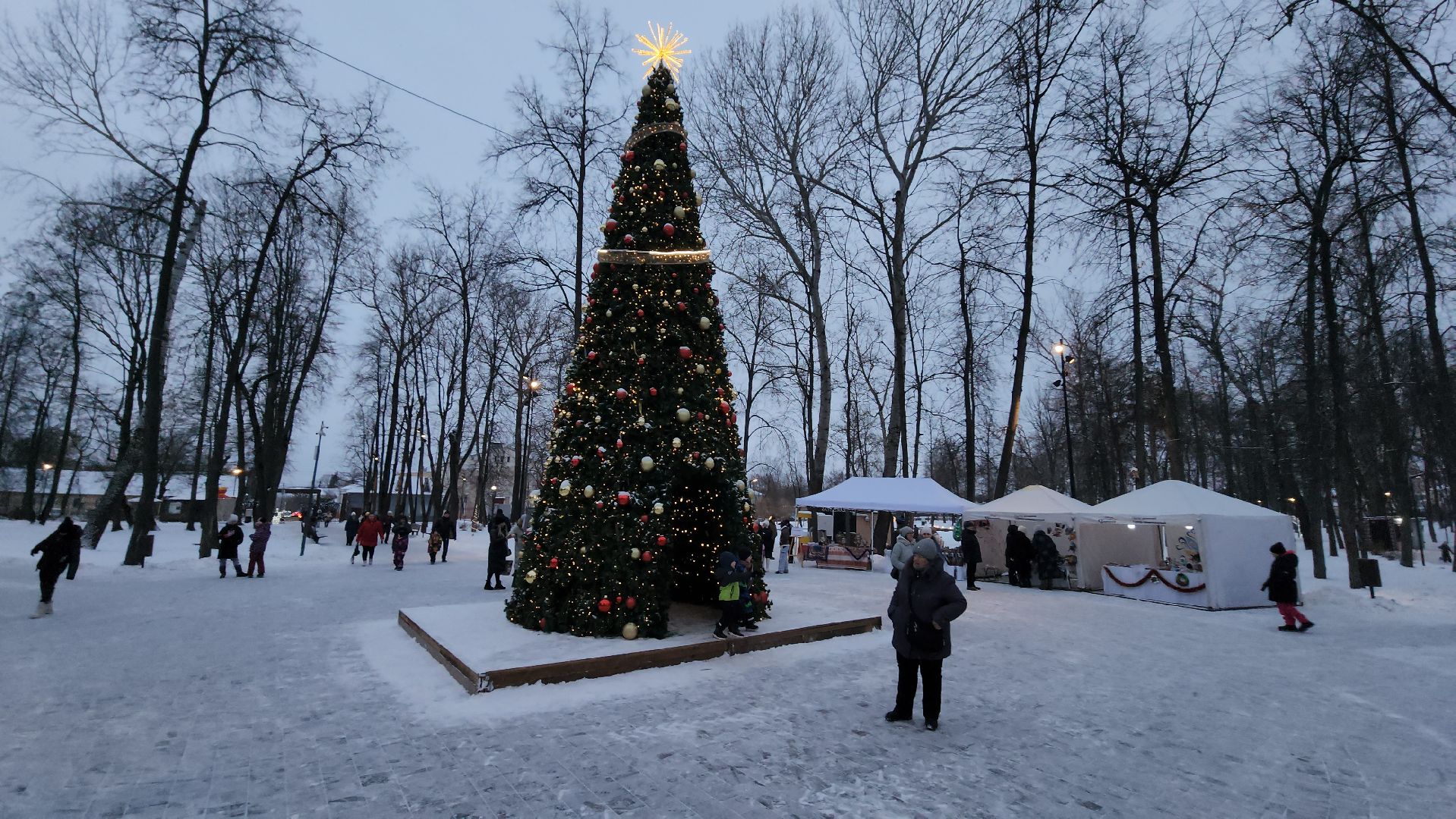 серпухов, юлия молостова, первый канал, программа доброе утро, парк имени олега степанова, портал желаний, новогодняя елка,
