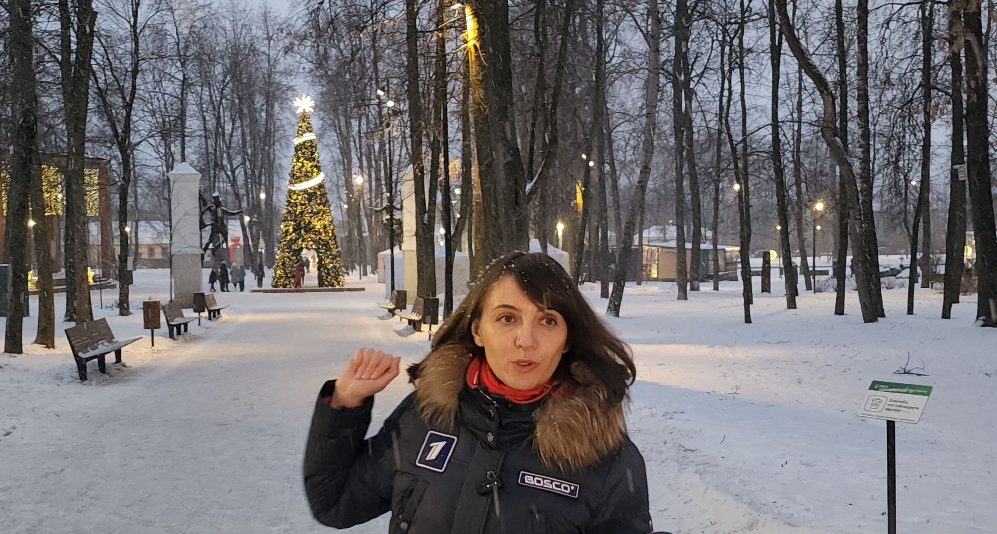серпухов, юлия молостова, первый канал, программа доброе утро, парк имени олега степанова, портал желаний, новогодняя елка,