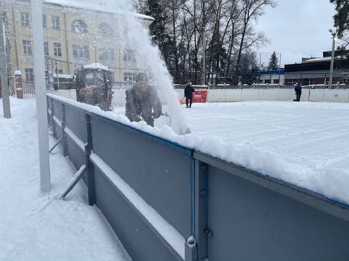 дмитров, зима в подмосковье, зимние катки, вертикалки,