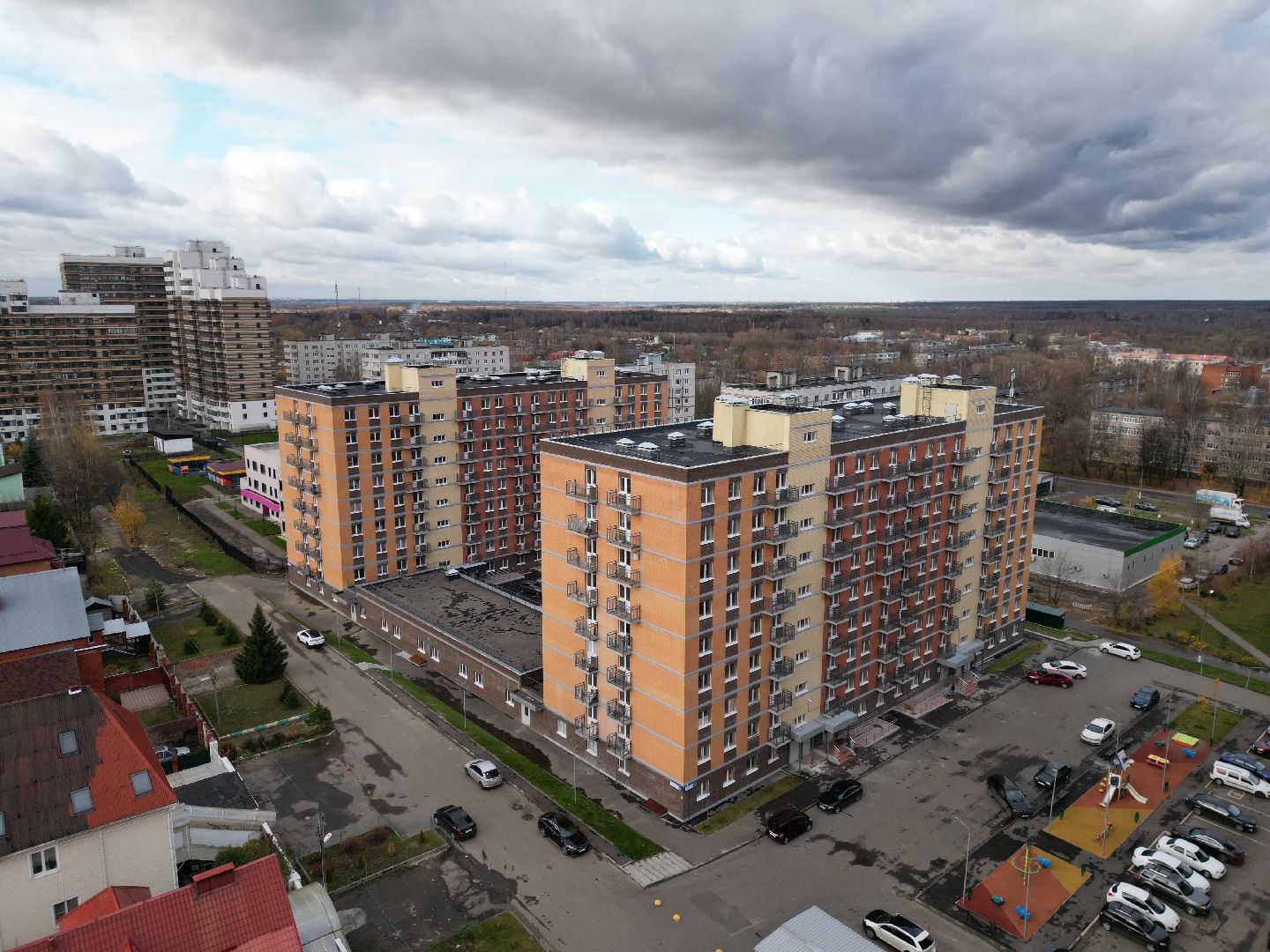 видео с коптера, ногинск, расселение аварийного жилья,